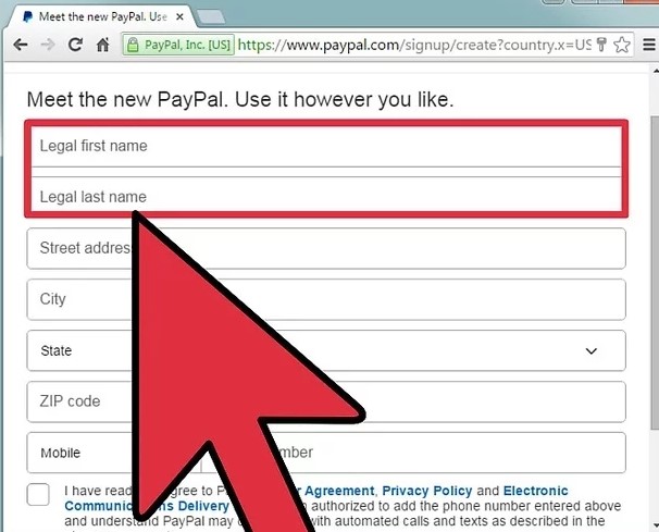 korak po korak otvaranje paypal naloga
